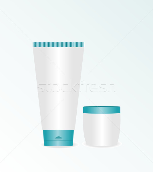 Foto stock: Realista · ilustração · creme · cosmético · corpo · projeto