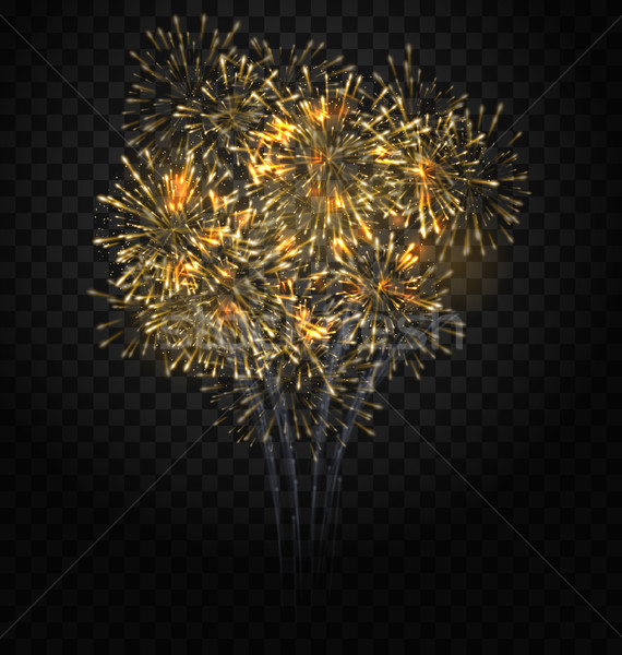 Festive Firework Bursting, Holiday Background Stock photo © smeagorl