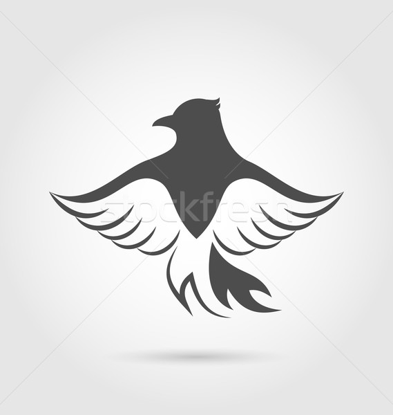 Eagle symbol isolated on white background Stock photo © smeagorl