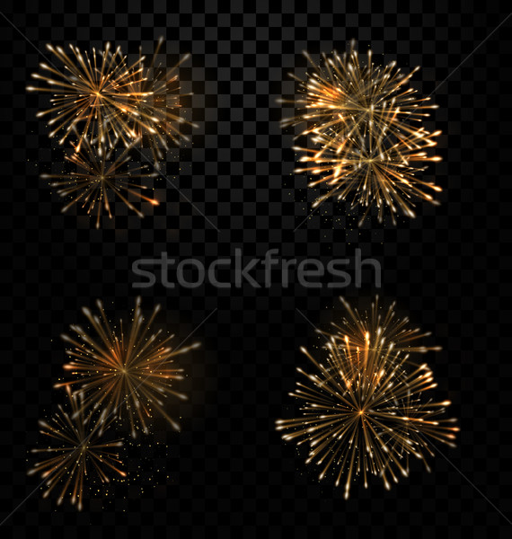 Feux d'artifice transparent illustration fête [[stock_photo]] © smeagorl