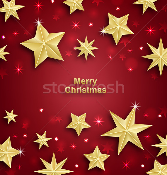 Starry Background for Merry Christmas and Happy New Year 2017 Stock photo © smeagorl
