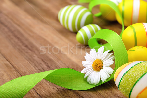 [[stock_photo]]: Puce · Pâques · bois · décoration · heureux