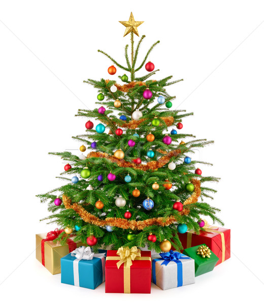新鮮な 豊かな クリスマスツリー カラフル ギフトボックス 明るい ストックフォト © Smileus