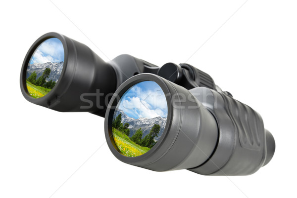 Binoculars reflect beautiful landscape Stock photo © Smileus
