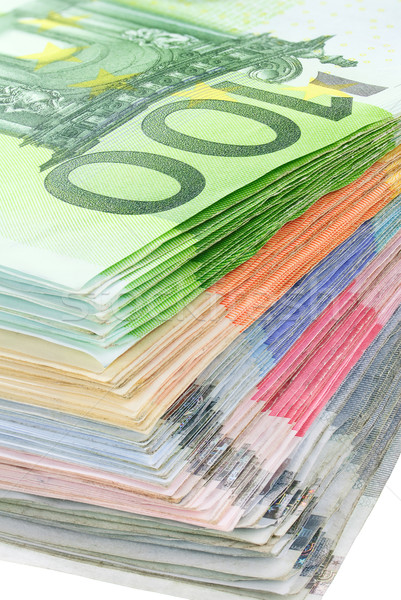 Colorful pile of euro banknotes Stock photo © Smileus