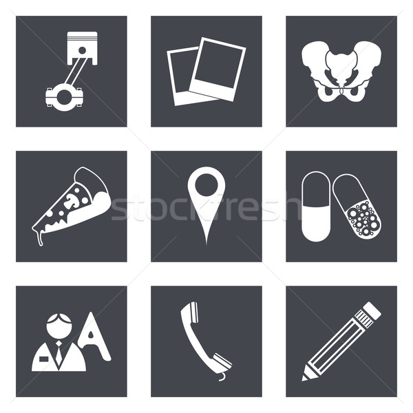 Icons for Web Design set 23 Stock photo © smoki