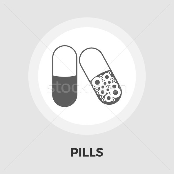 Contraceptive pastile vector icoană izolat alb Imagine de stoc © smoki
