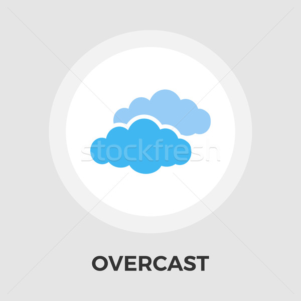 Overcast icon vector. Stock photo © smoki