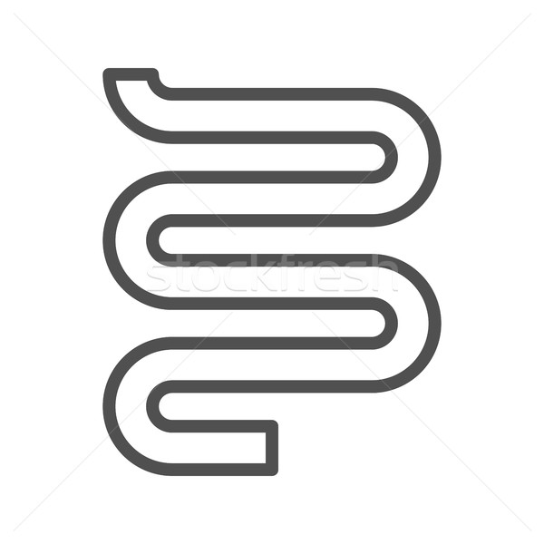 Heated towel line icon Stock photo © smoki