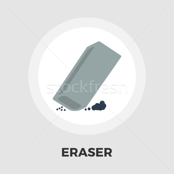 Eraser икона вектора изолированный белый Сток-фото © smoki