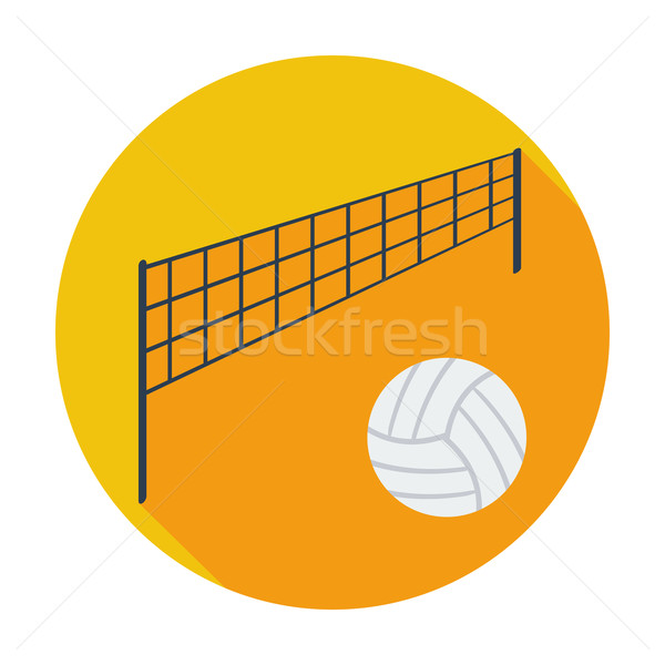 Volleybal kleur icon strand school ontwerp Stockfoto © smoki