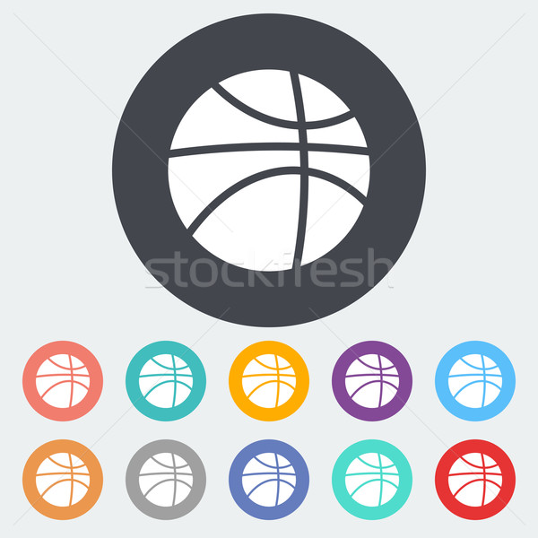 Baloncesto icono círculo diseno fondo equipo Foto stock © smoki