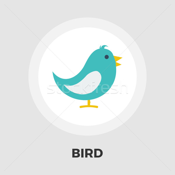 Kuş ikon vektör yalıtılmış beyaz düzenlenebilir Stok fotoğraf © smoki