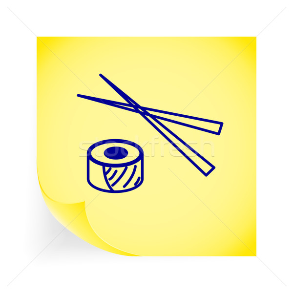 Sushi icon. Stock photo © smoki