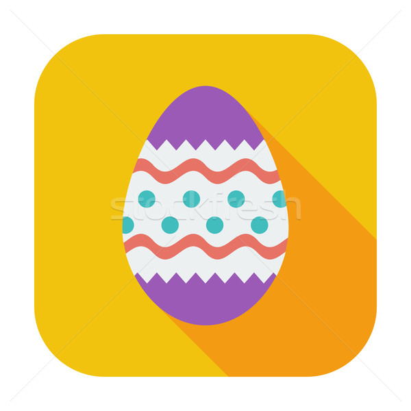 Easter egg icona colore Pasqua fiore arte Foto d'archivio © smoki
