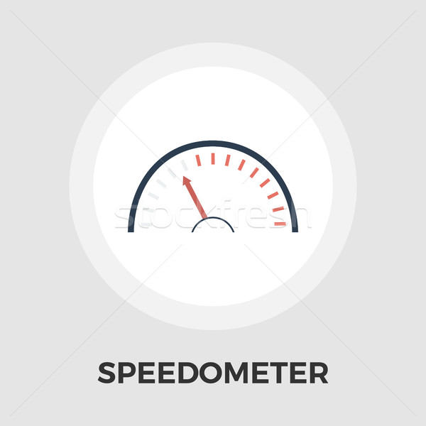 Speedometer flat icon Stock photo © smoki