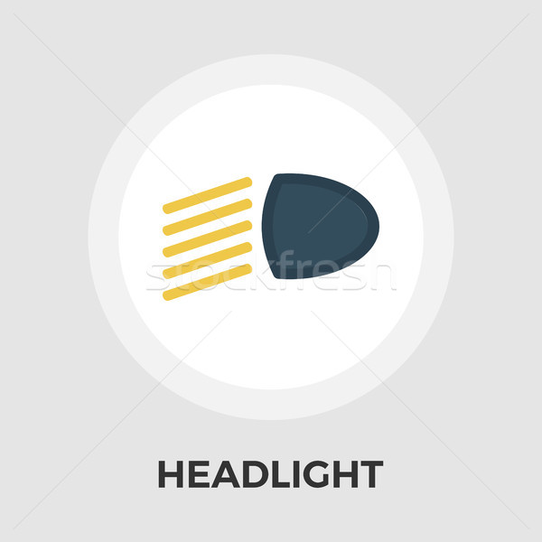 Headlight vector flat icon Stock photo © smoki
