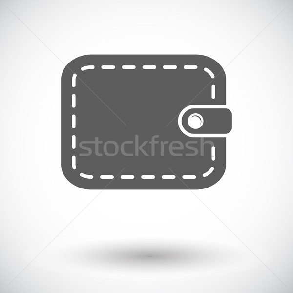 Geldbörse Symbol weiß Design Zeichen Erfolg Stock foto © smoki