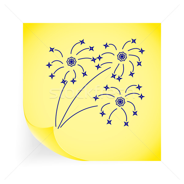 ícone amarelo céu arte Foto stock © smoki