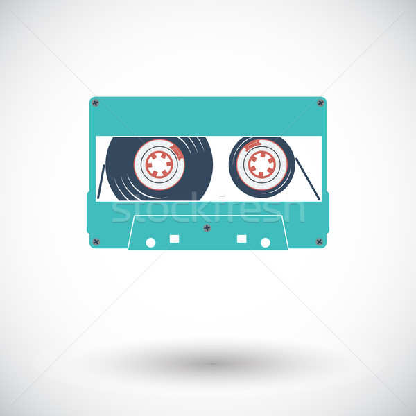 Audiocassette single icon. Stock photo © smoki