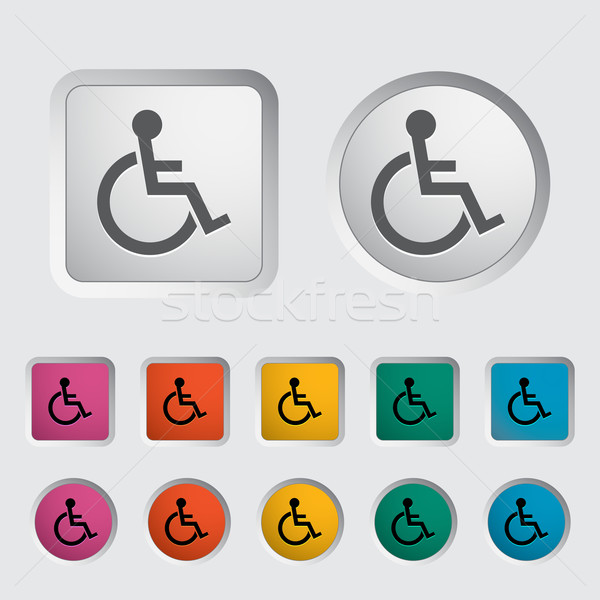 Disabled single icon. Stock photo © smoki