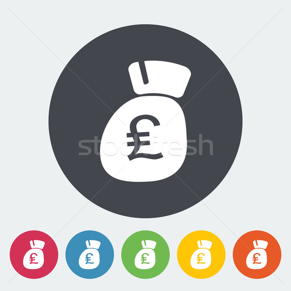 Pound sterling flat icon. Stock photo © smoki