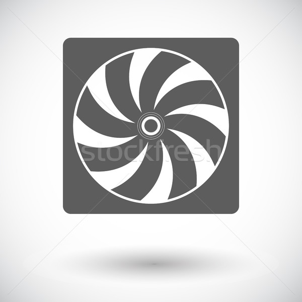 Radiator fan flat icon. Stock photo © smoki