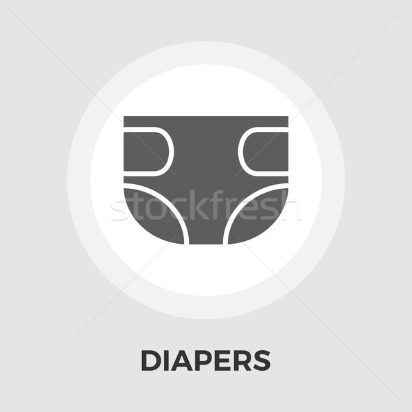 Diaper vector flat icon Stock photo © smoki