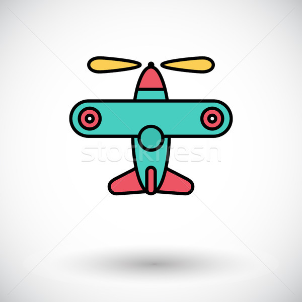 Repülőgép játék ikon vektor háló mobil Stock fotó © smoki