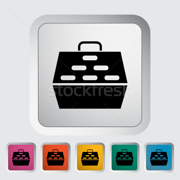Stock photo: Pet carrier icon
