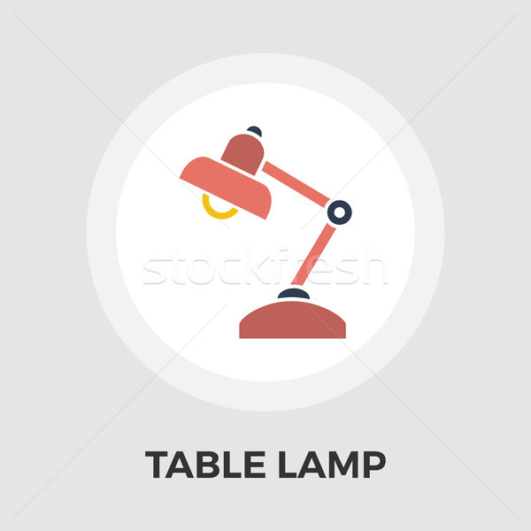 Reading-lamp flat icon Stock photo © smoki