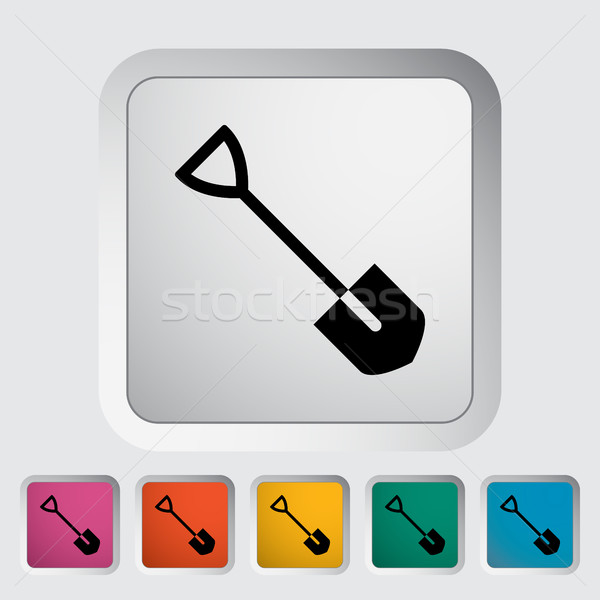 Shovel icon Stock photo © smoki