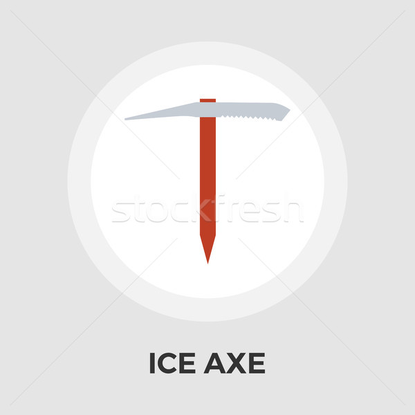Ice axe vector flat icon Stock photo © smoki