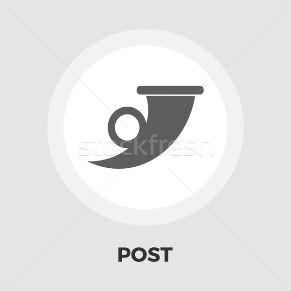 Post Symbol Symbol Vektor isoliert weiß Stock foto © smoki