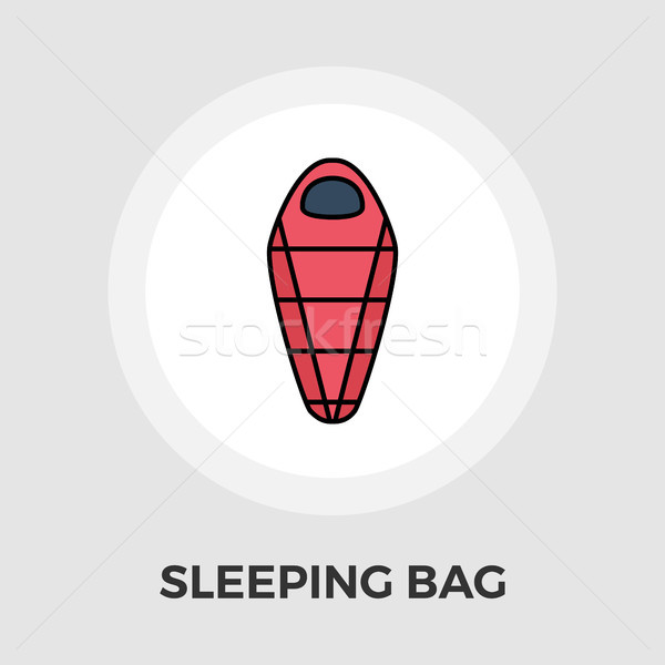 Dormir bolsa vector icono aislado blanco Foto stock © smoki
