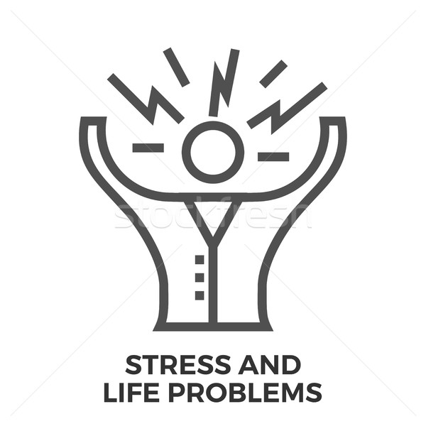 Stress and life problems Stock photo © smoki