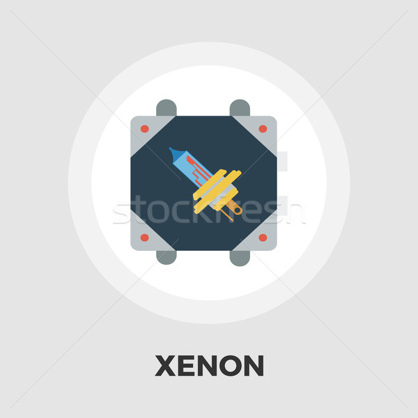 Imagine de stoc: Xenon · maşină · lampă · icoană · vector · izolat