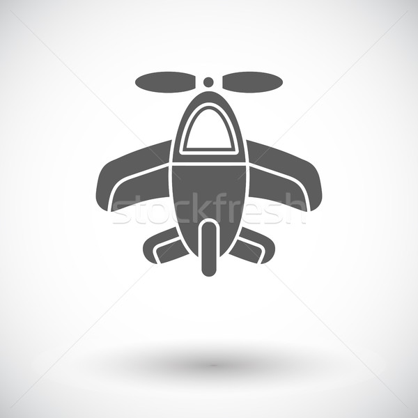 Stock photo: Airplane toy icon