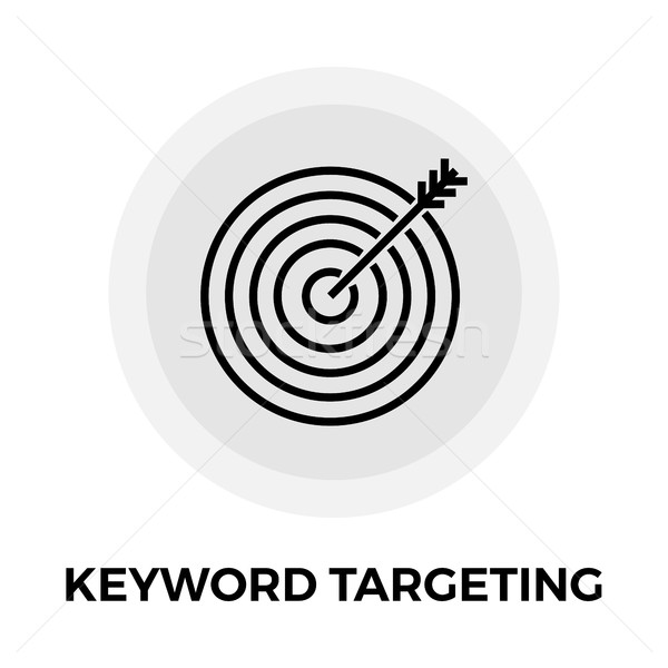 Stock photo: Keyword Targeting Line Icon