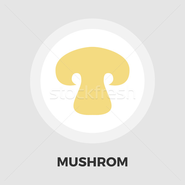 Mushroom icon flat Stock photo © smoki