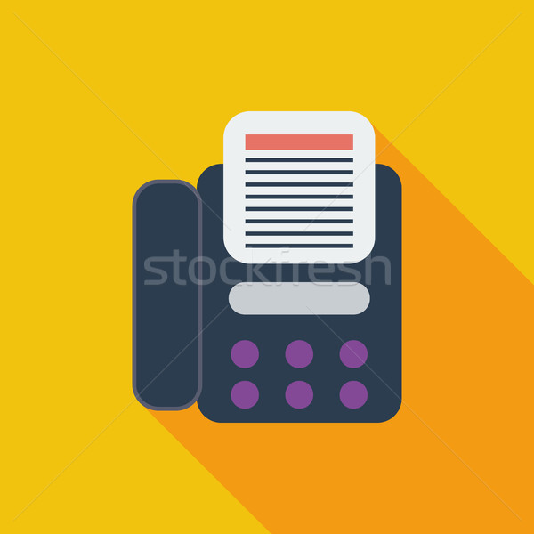 Fax icon. Stock photo © smoki