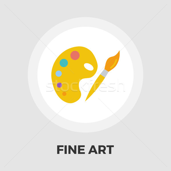 Fine Arts flat icon Stock photo © smoki
