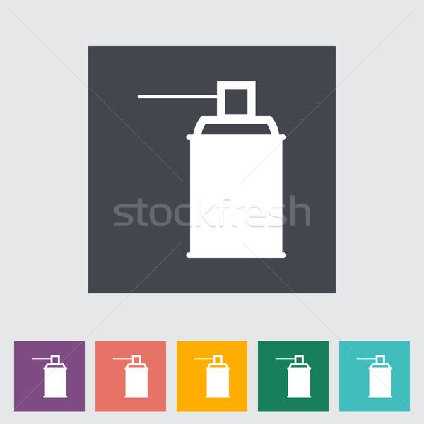 Spray chemicaliën kunst silhouet kleur schoonmaken Stockfoto © smoki