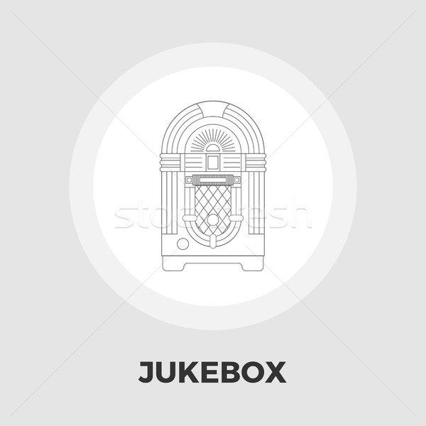 Jukebox Flat Icon Stock photo © smoki