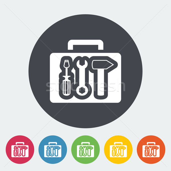 Tool box single icon. Stock photo © smoki