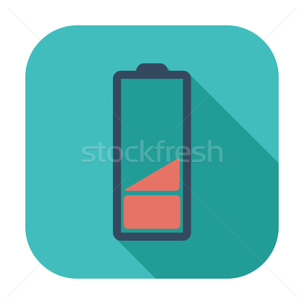 Charging the battery, flat single icon. Stock photo © smoki