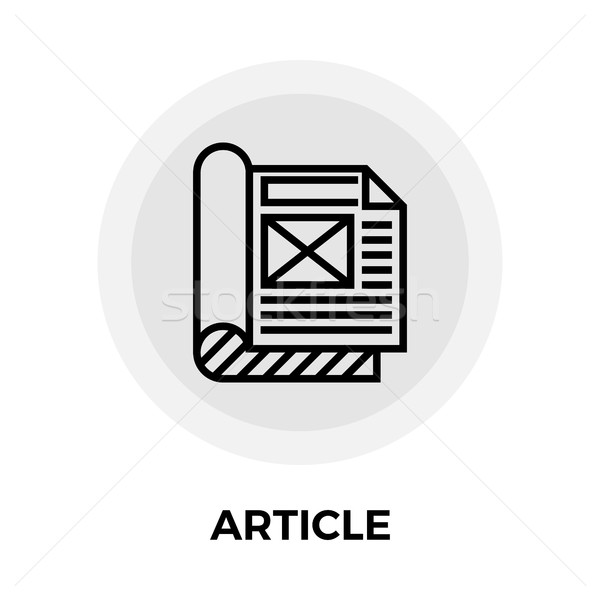 Article Flat Icon Stock photo © smoki