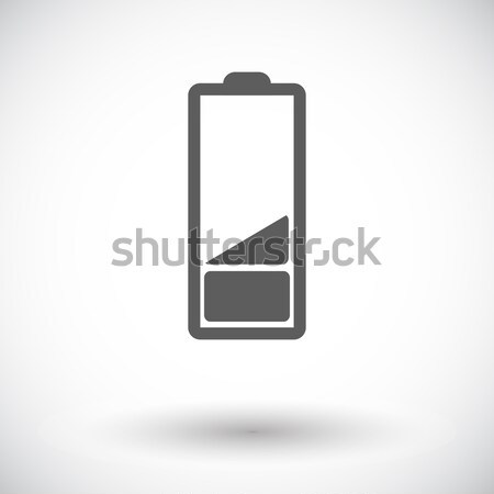 Charging the battery, flat single icon. Stock photo © smoki