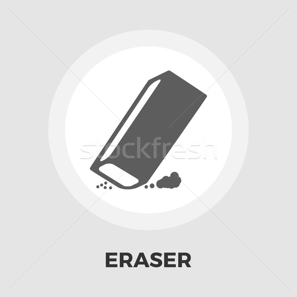 Eraser flat icon Stock photo © smoki