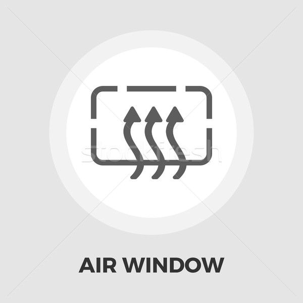 Heated car mirror flat icon Stock photo © smoki